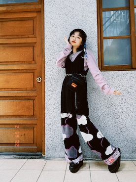 「自製品」｜千さん（レディース・151cm）の秋コーディネート