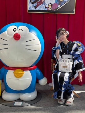 「浴衣」｜𝕽さん（レディース・165cm）の秋コーディネート