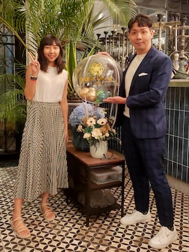 「NET（ネット）のアイテム（シューズ）」を使った、spardaさん（メンズ・175cm）の夏コーディネート