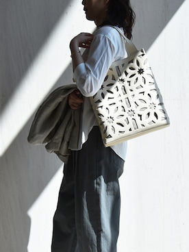 「genten（ゲンテン）のアイテム」を使った、gentenstaffさん（レディース・168cm）の春コーディネート