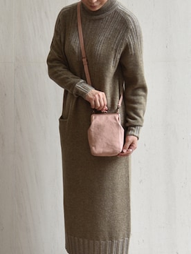 「genten（ゲンテン）のアイテム」を使った、gentenstaffさん（レディース・161cm）の冬コーディネート