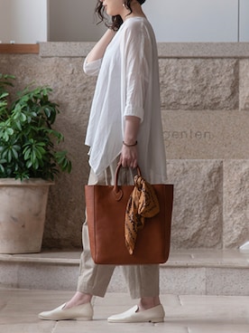 「genten（ゲンテン）のアイテム」を使った、gentenstaffさん（レディース・168cm）の夏コーディネート