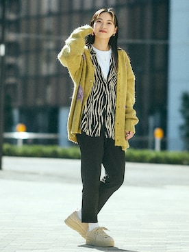 「厚底スニーカー」｜BILLY'S STAFFさん（レディース・164cm）の冬コーディネート