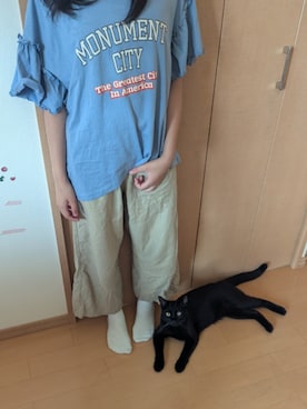 「アイテム（トップス）」を使った、popotan724さん（キッズ・149cm）の夏コーディネート