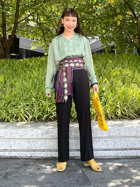 「maturely」｜izumi  ishiketaさん（レディース・157cm）の夏コーディネート
