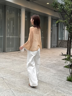 「PAPILLONNER（パピヨネ）のアイテム」を使った、ajiiko27さん（レディース・160cm）の春コーディネート