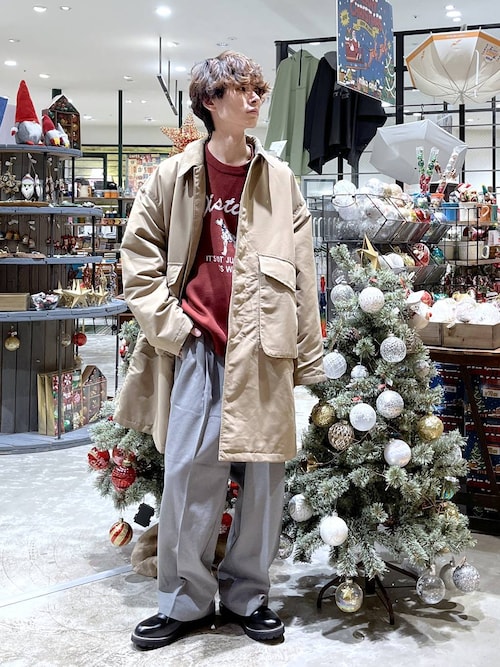 セール】中綿パッチステンカラーコート（ステンカラーコート）｜niko