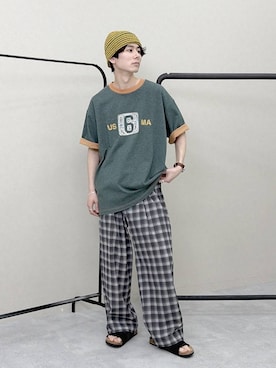 「テーパードパンツ」｜daikinikoandさん（メンズ・169cm）の春コーディネート
