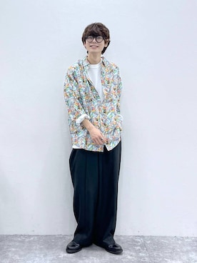「NUMERALS（ヌメラルズ）のアイテム（スラックス）」を使った、daikinikoandさん（メンズ・169cm）の冬コーディネート