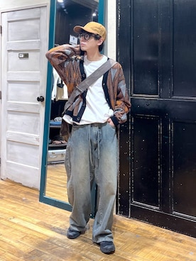 「アイテム（キャップ）」を使った、daikinikoandさん（メンズ・169cm・20代）の夏コーディネート