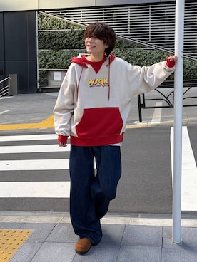 「アイテム（サンダル）」を使った、daikinikoandさん（メンズ・169cm・20代）の冬コーディネート