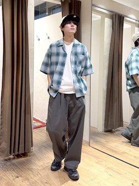 「NEW ERA（ニューエラ）の【NEW ERA(ニューエラ)】別注LOW PROFILE 9FIFTY（キャップ、その他）」を使った、daikinikoandさん（メンズ・169cm）の夏コーディネート