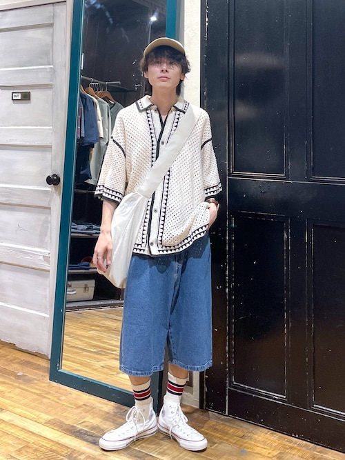 カラー刺繍コットンキャップ