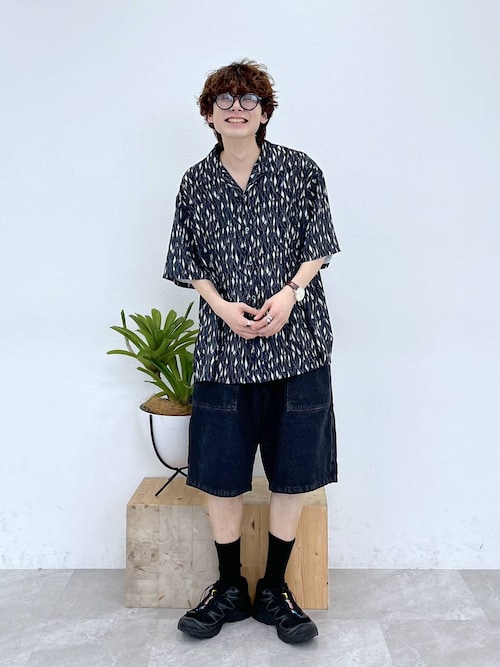 ペインターデニムショートパンツ