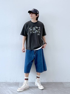 「niko and...（ニコアンド）のアイテム」を使った、daikinikoandさん（メンズ・169cm）の夏コーディネート