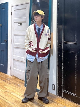 「アイテム（イエロー系）」を使った、daikinikoandさん（メンズ・169cm・20代）の秋コーディネート