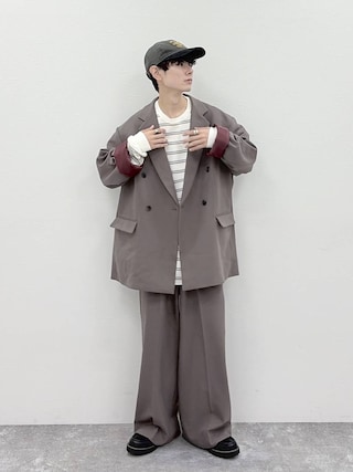 「niko and...(ニコアンド)のウォッシュアニマル刺繍CAP(キャップ)」を使った、daikinikoandさん(メンズ・169cm)の秋コーディネート