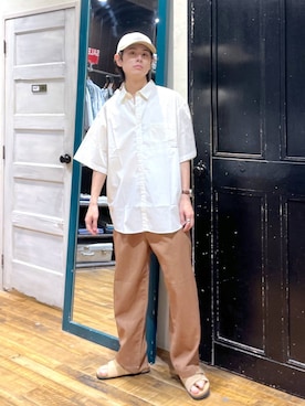 「niko and...（ニコアンド）のアイテム」を使った、daikinikoandさん（メンズ・169cm）の夏コーディネート