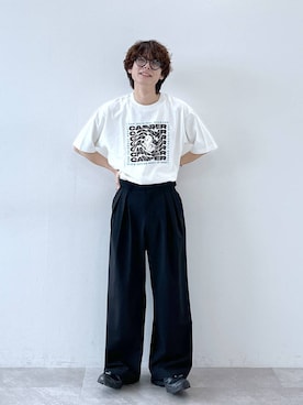 「niko and...（ニコアンド）のアイテム」を使った、daikinikoandさん（メンズ・169cm）の春コーディネート