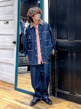 「アイテム（カバーオール）」を使った、daikinikoandさん（メンズ・169cm）の夏コーディネート