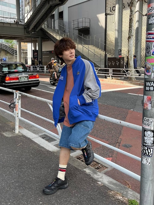 ペインターデニムショートパンツ