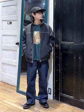 「niko and ...」｜「アイテム（キャップ）」を使った、daikinikoandさん（メンズ・169cm）の冬コーディネート
