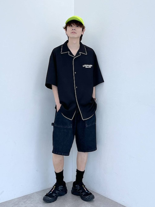 ペインターデニムショートパンツ