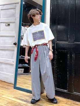 「niko and...（ニコアンド）のアイテム」を使った、daikinikoandさん（メンズ・169cm）の夏コーディネート