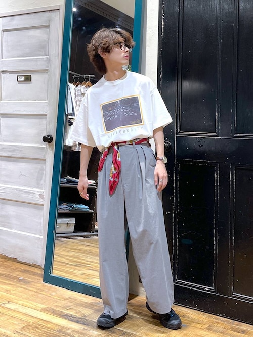 ワイドインプリーツスラックス