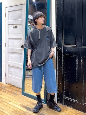 「niko and...（ニコアンド）のアイテム」を使った、daikinikoandさん（メンズ・169cm）の夏コーディネート