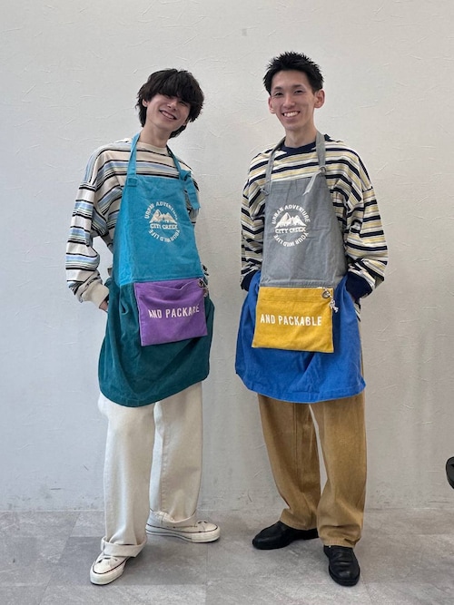 CITY CREEK】パッカブルエプロン（エプロン）｜niko and
