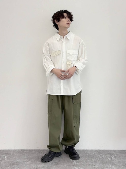 セール】【ANDSEWN (アンドソーン)】4ポケットミリタリーシャツ