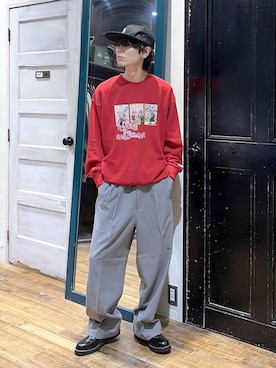 「niko and ...」｜「アイテム（キャップ）」を使った、daikinikoandさん（メンズ・169cm）の冬コーディネート