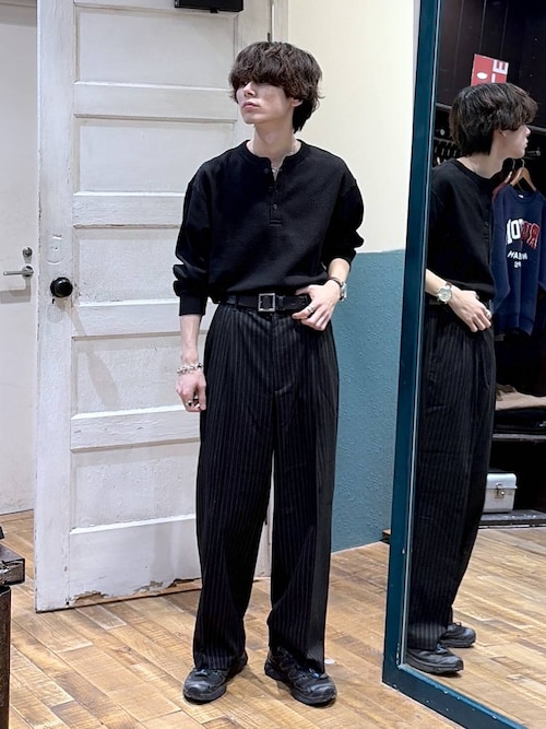 ご*り様 【極美品】【希少】ヴェロニク・ブランキーノ　ストライプ✨️スラックス✨ ワイドストライプスラックス（スラックス）｜niko and（ニコアンド