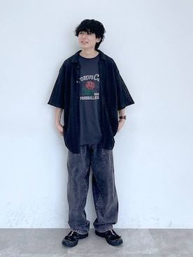「niko and...（ニコアンド）のアイテム」を使った、daikinikoandさん（メンズ・169cm）の夏コーディネート