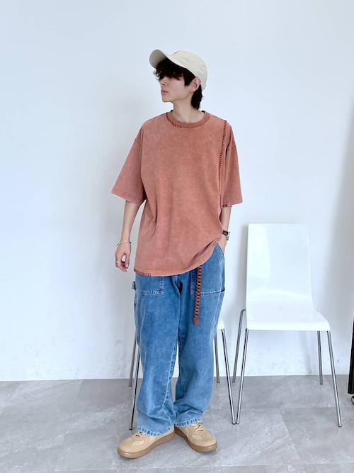 ウォッシュドステッチTシャツ（Tシャツ/カットソー）｜niko and