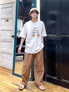 「niko and...（ニコアンド）のアイテム」を使った、daikinikoandさん（メンズ・169cm）の夏コーディネート