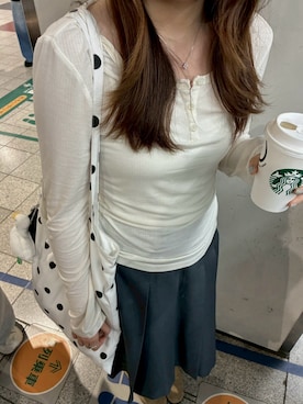 「GIUNON（ジウノン）のアイテム」を使った、nemeさん（レディース・161cm）の春コーディネート