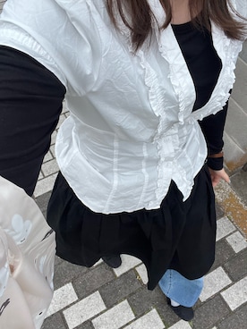 「GIUNON（ジウノン）のアイテム」を使った、nemeさん（レディース・161cm）の春コーディネート