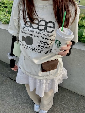 「GIUNON（ジウノン）のアイテム」を使った、nemeさん（レディース・161cm）の春コーディネート