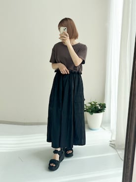 「ドッキングワンピース」｜M A O R I N.さん（レディース・152cm）の夏コーディネート