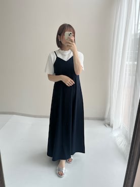 「キャミソールワンピース」｜M A O R I N.さん（レディース・152cm）の夏コーディネート