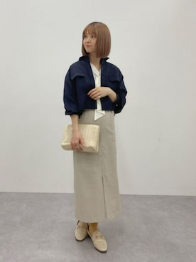 「アイテム（スーツセット）」を使った、M A O R I N.さん（レディース・152cm）の春コーディネート