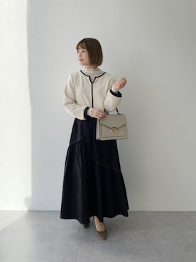 「Soiunique（スワユニーク）のアイテム（スカート）」を使った、M A O R I N.さん（レディース・152cm）の冬コーディネート