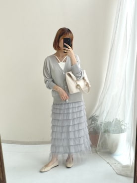 「泡色コーデ」｜M A O R I N.さん（レディース・152cm）の夏コーディネート