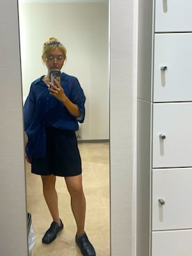「アイテム（ローファー）」を使った、RIM_さん（レディース・151cm）の夏コーディネート