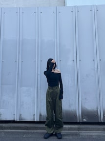 MURUA(ムルーア) シャーリングカーゴパンツ ブラック シャーリングカーゴパンツ｜ムルーア（MURUA）公式通販｜RUNWAY