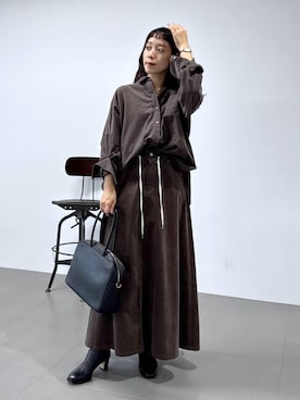 「アイテム（ブーツ）」を使った、by_.ukiさん（レディース・160cm・20代）の秋コーディネート