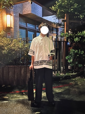 「eftyus（エフティウス）のアイテム」を使った、Ivan Yoyoさん（メンズ・170cm）の夏コーディネート