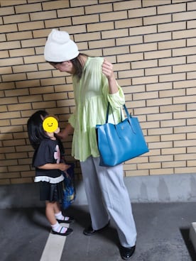 「アイテム（ニットキャップ/ビーニー）」を使った、inadamaさん（レディース・169cm）の秋コーディネート